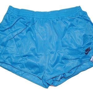 Vintage Nike Glanz Running Shorts Light Blue XL